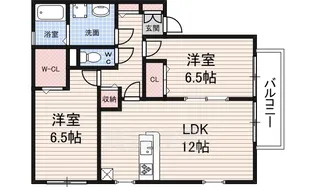 ガーデンパークC棟【2階】の間取り