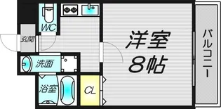 ヴィラナリー太子橋今市【4階】の間取り