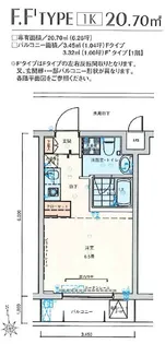 バージュアル横濱あざみ野【1階】の間取り