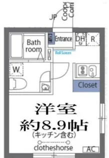ラフォート菊川【2階】の間取り