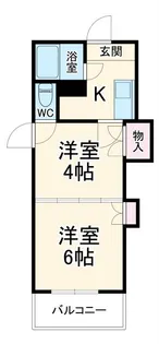 レジデンスカープ大宮【4階】の間取り