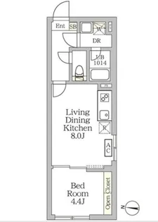 AGLAIA 新宿西落合【4階】の間取り