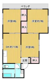 第二小西ビル【2階】の間取り