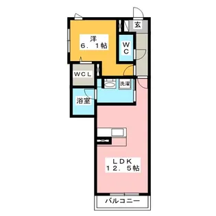 シャーメゾンステージ加納本町【2階】の間取り