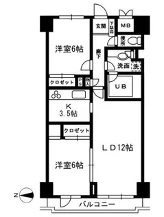 レジディア目白【3階】の間取り