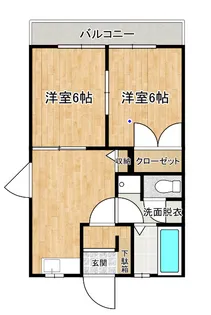ハウスわだIII【1階】の間取り