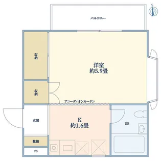 ル・ポール東白楽V【1階】の間取り