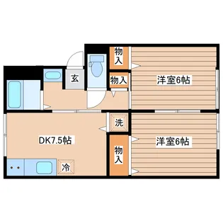 トゥインクルアイII【1階】の間取り