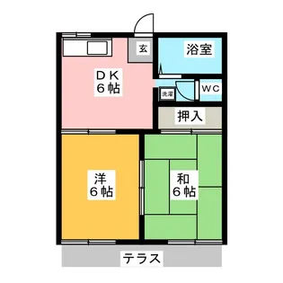 フォーブル神池【1階】の間取り