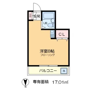 K・ハイム【4階】の間取り