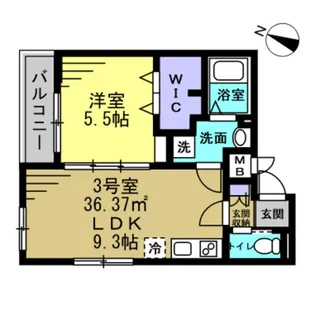 Moderato【3階】の間取り