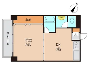 マンションニュー松戸【10階】の間取り