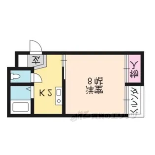 京都アパートメント4【1階】の間取り