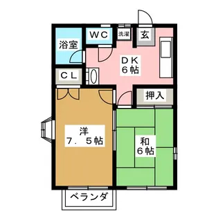 グリーンヒルズNo1【1階】の間取り