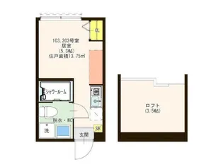 ハーモニーテラス西新小岩【1階】の間取り