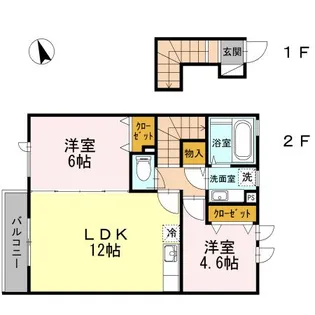 レジデンス すずらん【2階】の間取り