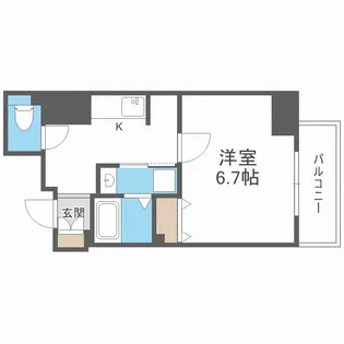 スワンズ江戸堀ウエストパーク【4階】の間取り
