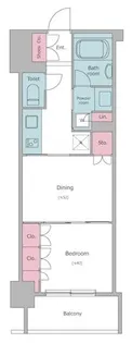 レジディア浅草橋【8階】の間取り