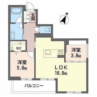 Le・Ecracie【1階】の間取り