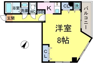 ボヌール新小岩【5階】の間取り