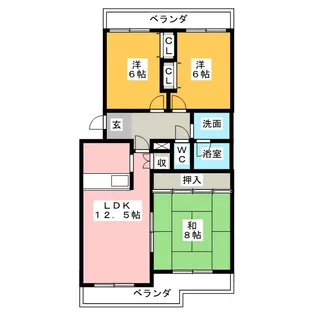 シャトレ・セイコウ【1階】の間取り