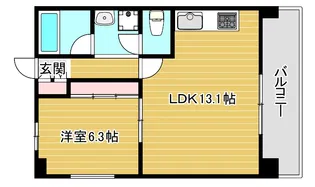 S-FORT桜川【3階】の間取り