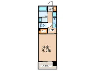 ル パルトネール難波【2階】の間取り