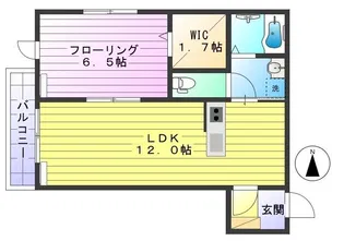 カーサアリエッタ【2階】の間取り
