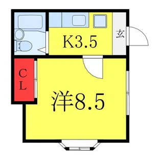 パークサイドピア【1階】の間取り