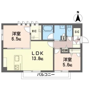 トレフル【2階】の間取り