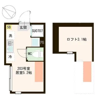 ハーモニーテラス成田東IV【2階】の間取り