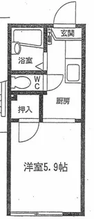 東京都日野市日野本町3【アパート】の間取り