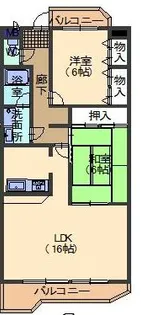 ファミーユすなご【1階】の間取り