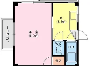 コーポABE【2階】の間取り