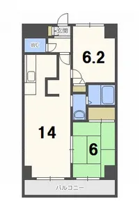 アクティブプラザ厚別東【1階】の間取り