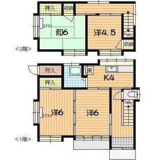 岩手県盛岡市仙北2【一戸建】の間取り