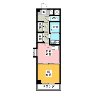 サニーコートII【4階】の間取り