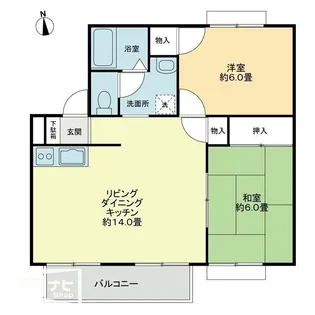 フォブール吉峰A【2階】の間取り