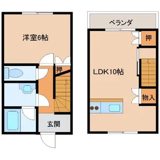 イオメールクロリス【1階】の間取り