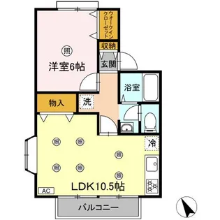 ルマージュ B【1階】の間取り