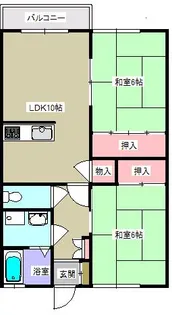 サンフラワーII【1階】の間取り