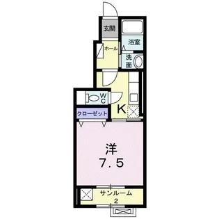 パルム・シャドー【1階】の間取り
