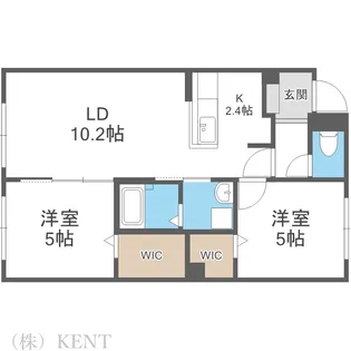 シリウス琴似【1階】の間取り