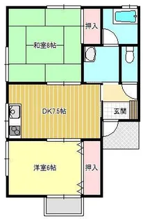●コーポ二日市II【2階】の間取り