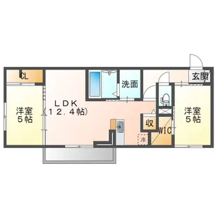 ディーシャンブル大黒田【3階】の間取り