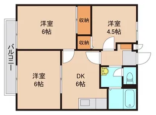 サン ビレッジ【2階】の間取り