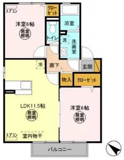 ソフィアガーデン アイビー【1階】の間取り