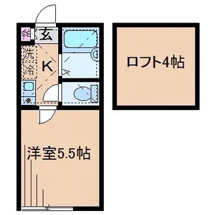 ベルフラッツ元住吉【1階】の間取り