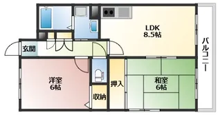 ルミエールクマダ【3階】の間取り
