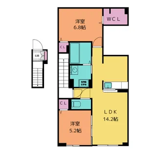 クレストコートIIの間取り